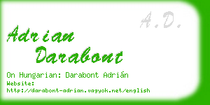 adrian darabont business card