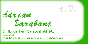 adrian darabont business card